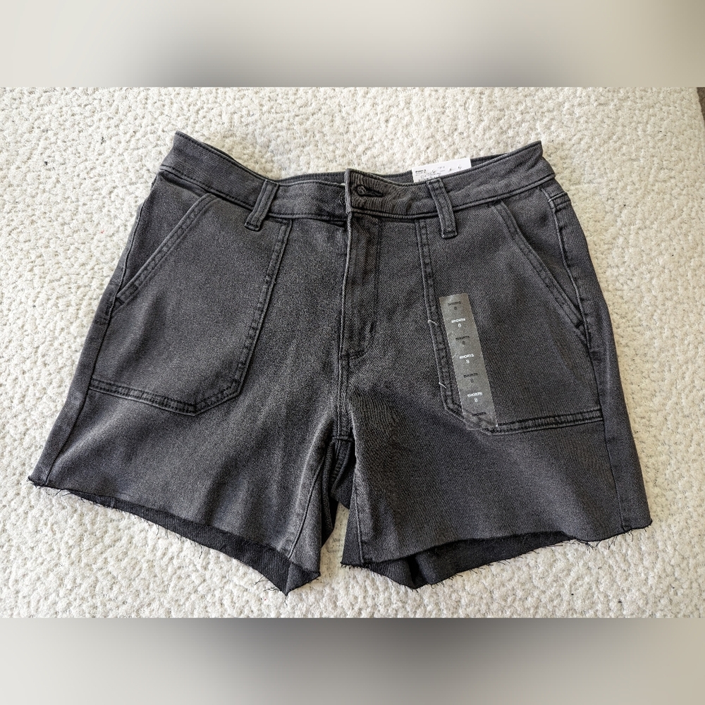 Sonoma Goods For Life Black High Rise Shorts,Size 8, NWT
